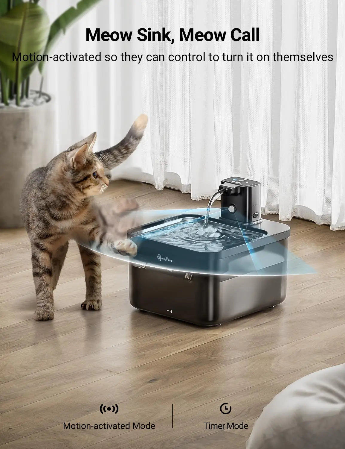 The 2-in-1 SensorActivated Pet Fountain