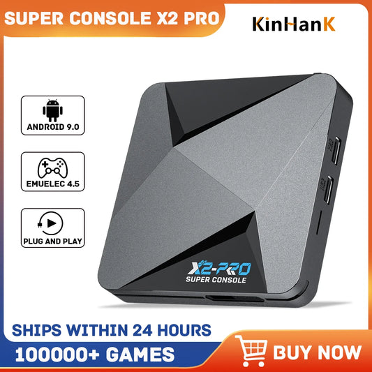 Super Console X2 Pro – Desbloqueie Mais de 100.000 Jogos Retrô em 4K Impressionante | A Experiência de Fliperama Definitiva em Um Só Lugar!