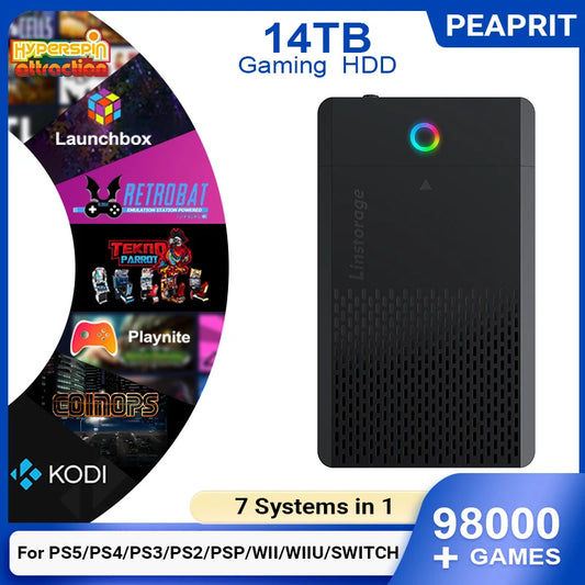 Ultimate Retro Gaming Collection – 98,000+ Classic Games on a 14TB Drive for PS5, PS4, PS3 & Switch – Ready to Play Now!