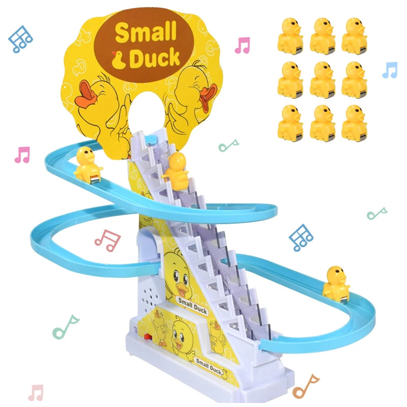 Ducks Climb, Slide and Dance with Lights & Music