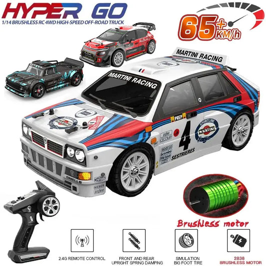Feel the Rush – 1:14 4WD Brushless RC Car Unleashing 65km/h of Off-Road Fury!