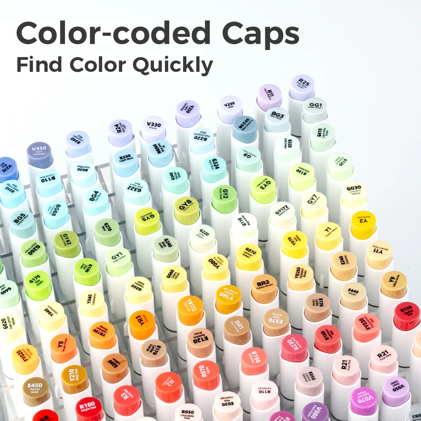 48 Vibrant Colors with Dual Tips Refillable