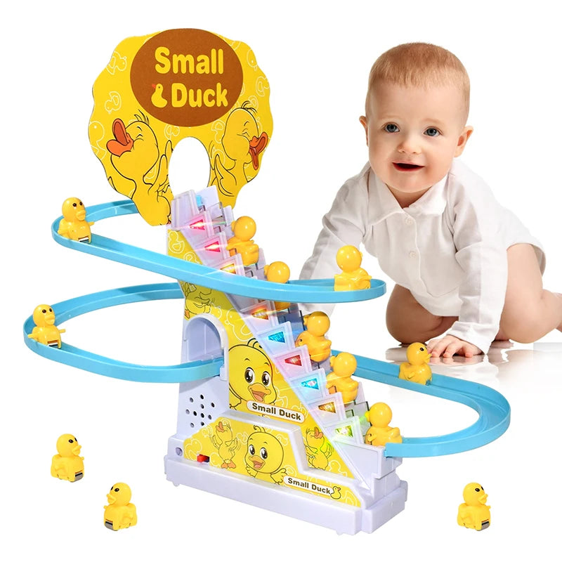 Ducks Climb, Slide and Dance with Lights & Music