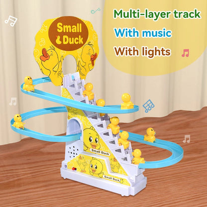 Ducks Climb, Slide and Dance with Lights & Music